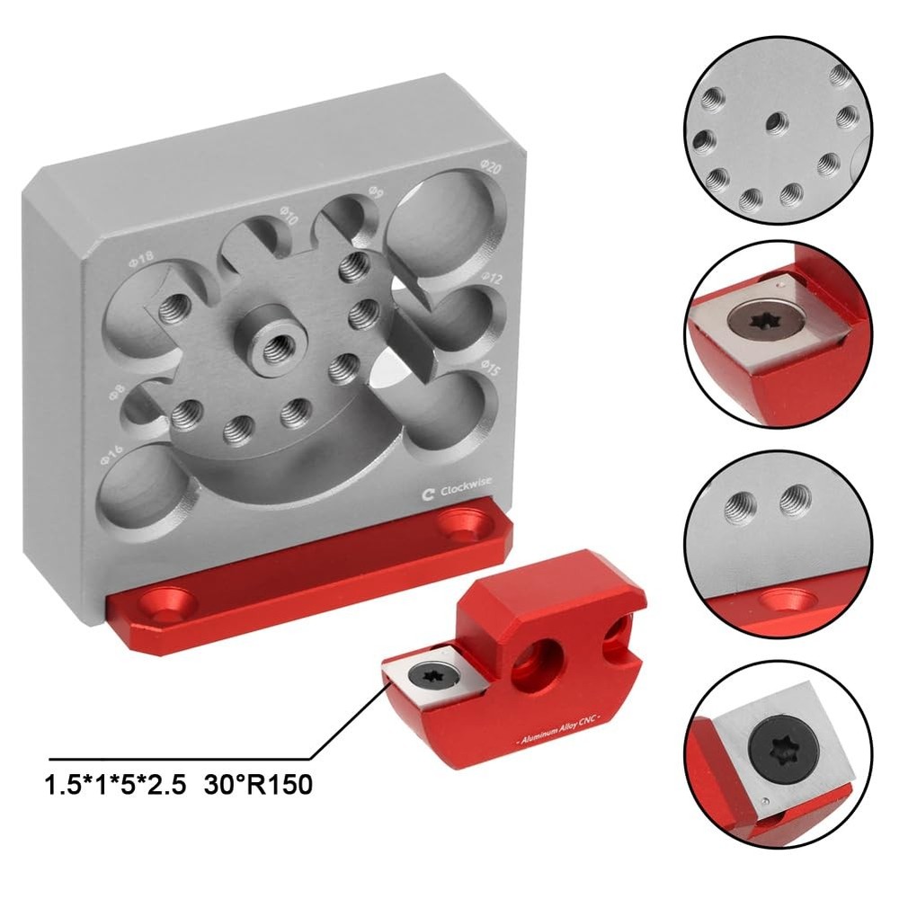 Adjustable Drill Milling Dowel Round Rod Auxiliary Tool with Carbide Blade, E...
