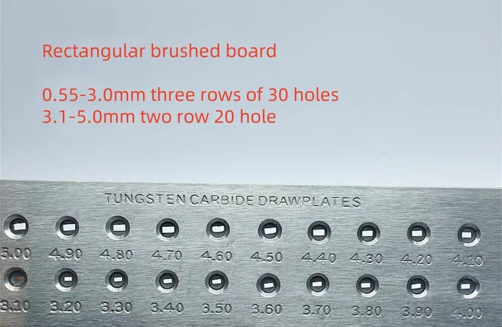 Wire Drawplate Jewelry Making Tools Half Round Square Triangle Hexagonal