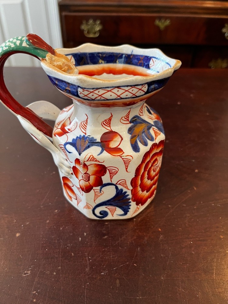 Imari Snake Handle 5" Pitcher
