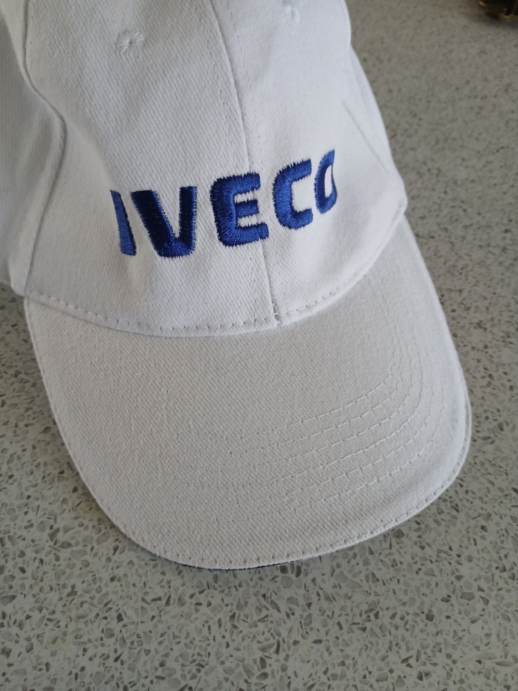Iveco White Adjustable Embroidered Baseball Cap Truck And Van