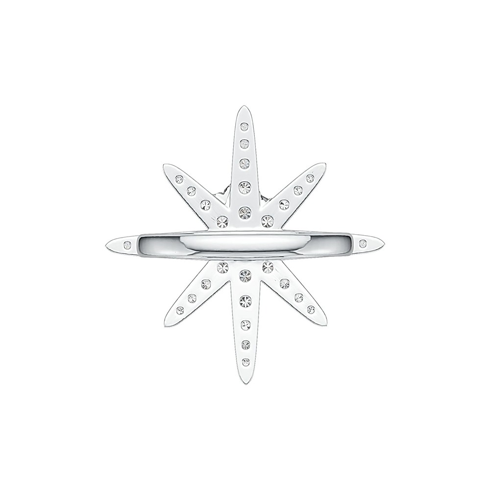 Sterling Silver Semi Mount Ring Setting Round RD 4x4mm Starburst Theme