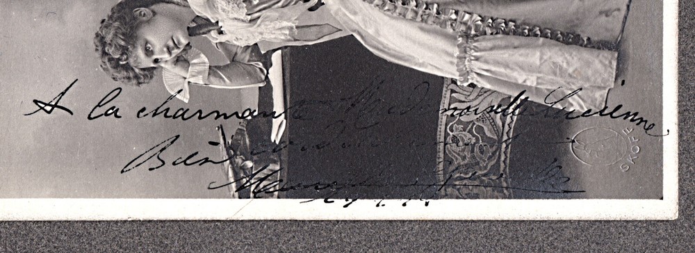 Autographed RPPC Marcelle Gavelle French Opera Singer