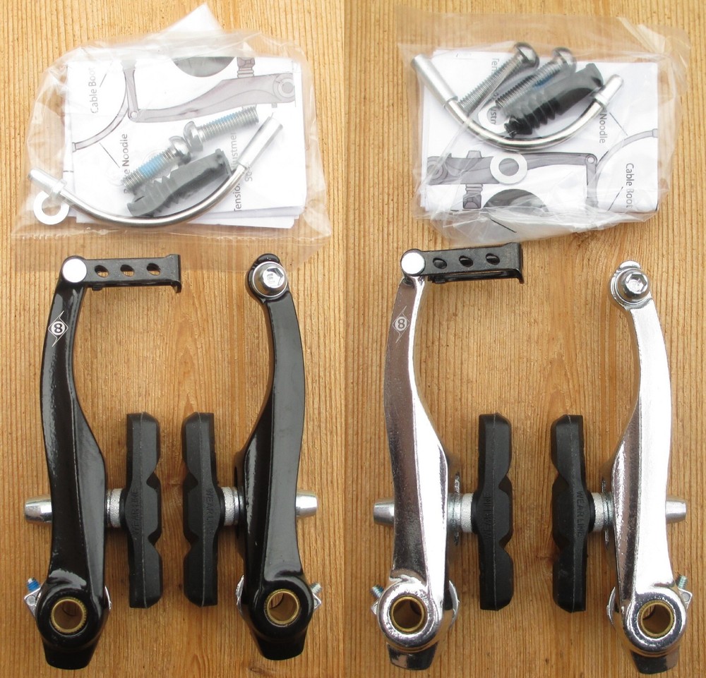 V Brake ATB Classic Caliper Front/Rear Black/ Silver includes Noodle & Hardware