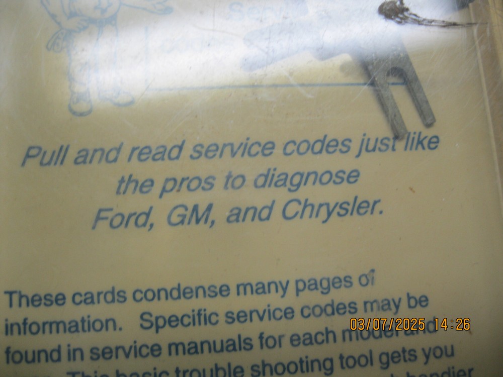 Tomco 13711 Pass-Key Code Retrieval Key Tool