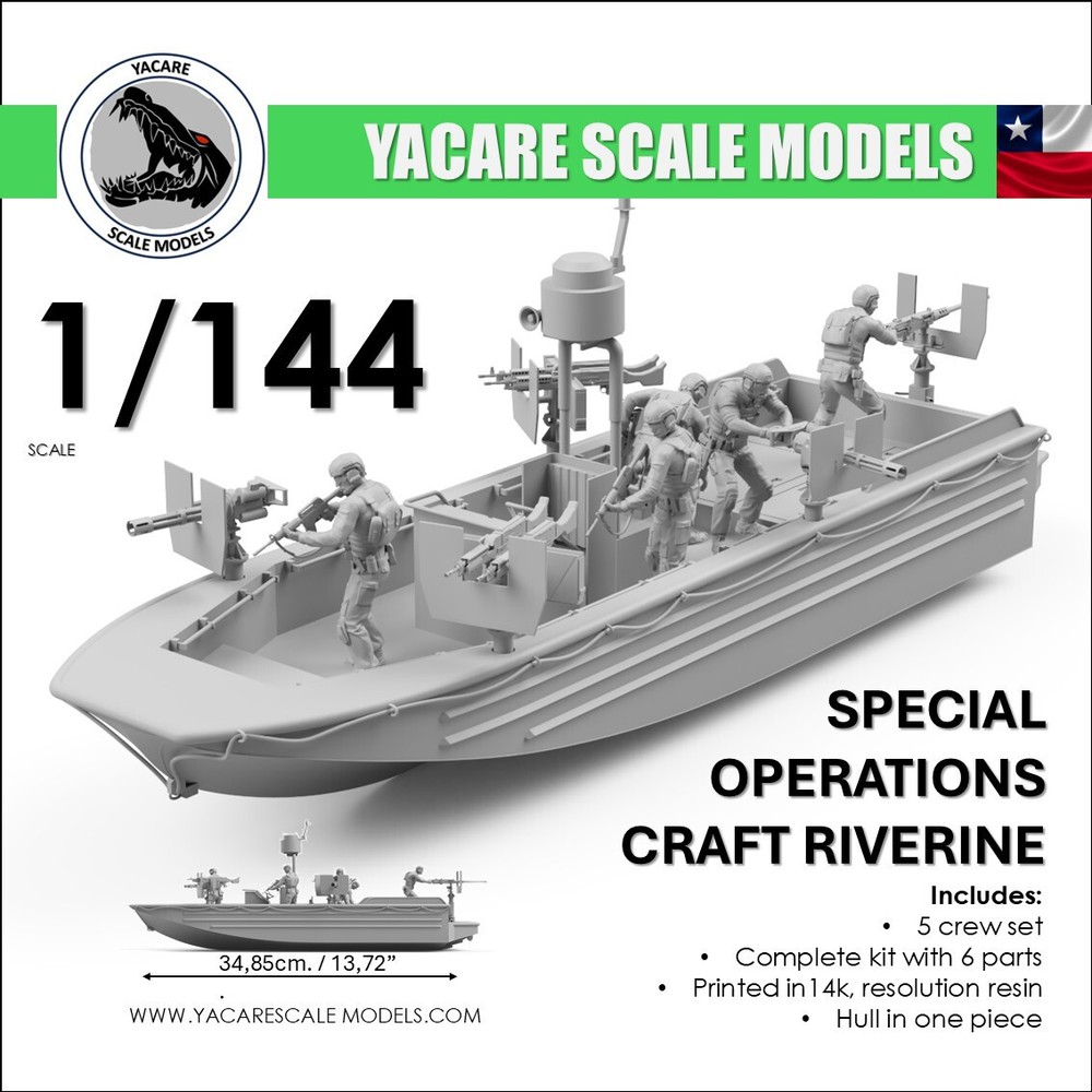 Special  Operations  Craft  Riverine, escala 1/144