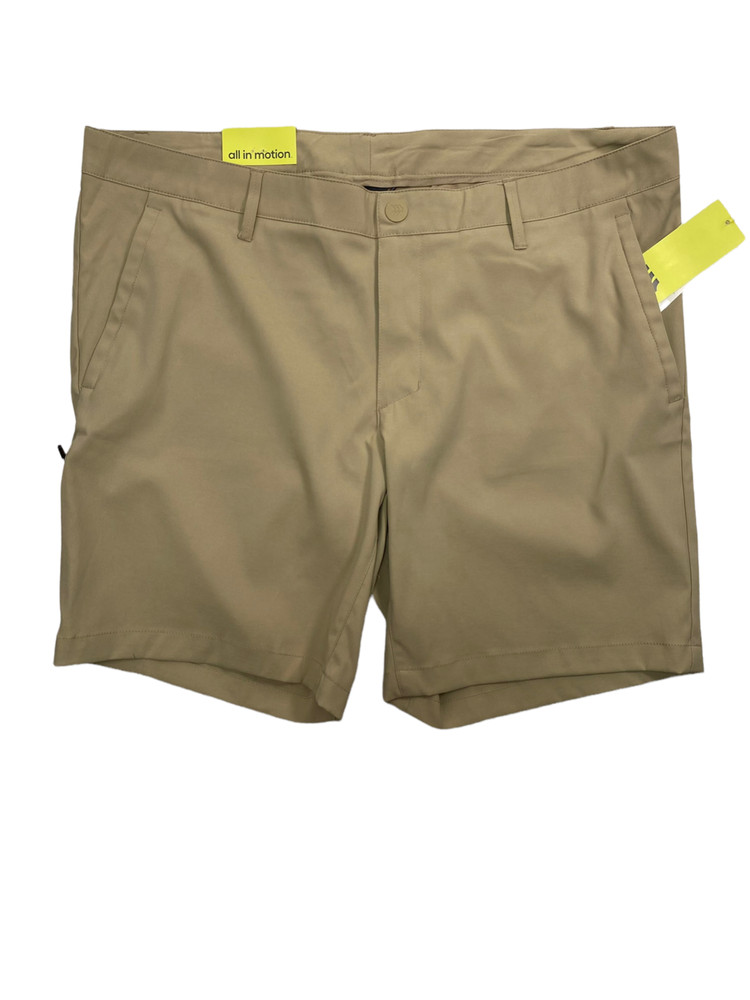 All in Motion Men's Cargo 9" Golf Shorts Khaki - Multiple Size