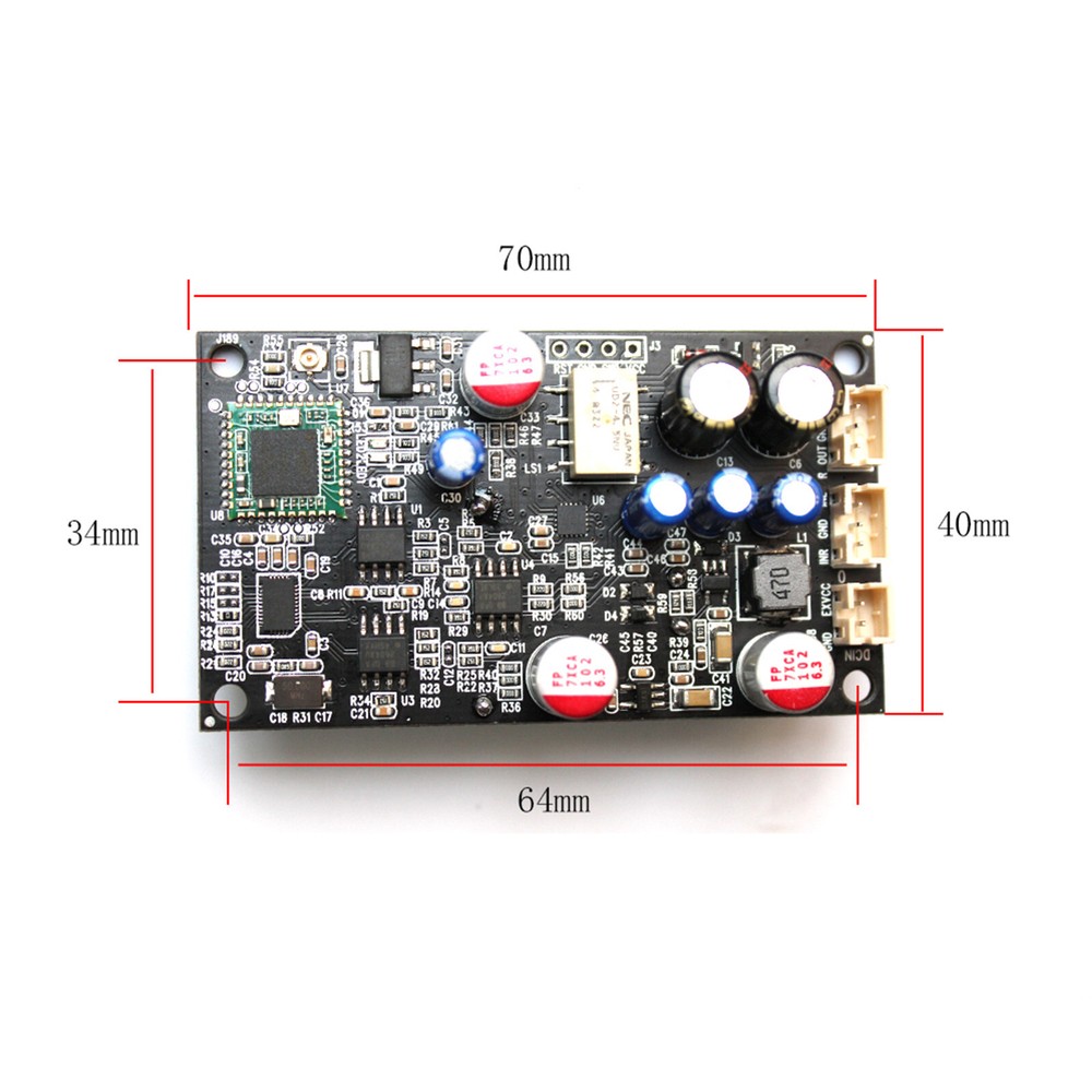 1pc ESS9038+QCC5125 Bluetooth-5.1 Audiophile DecoderBoard Support APTX-HD/LDAC