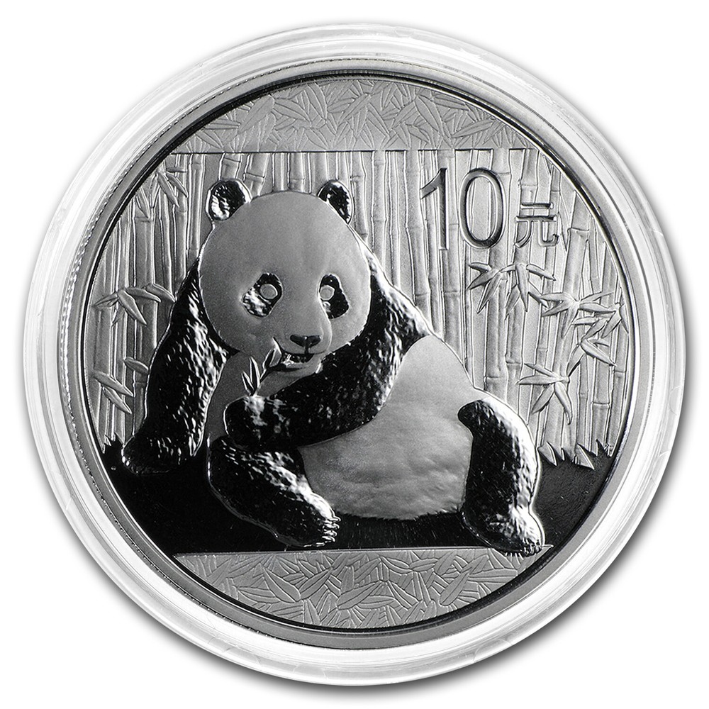 2015 China 1 oz Silver Panda BU (In Capsule)