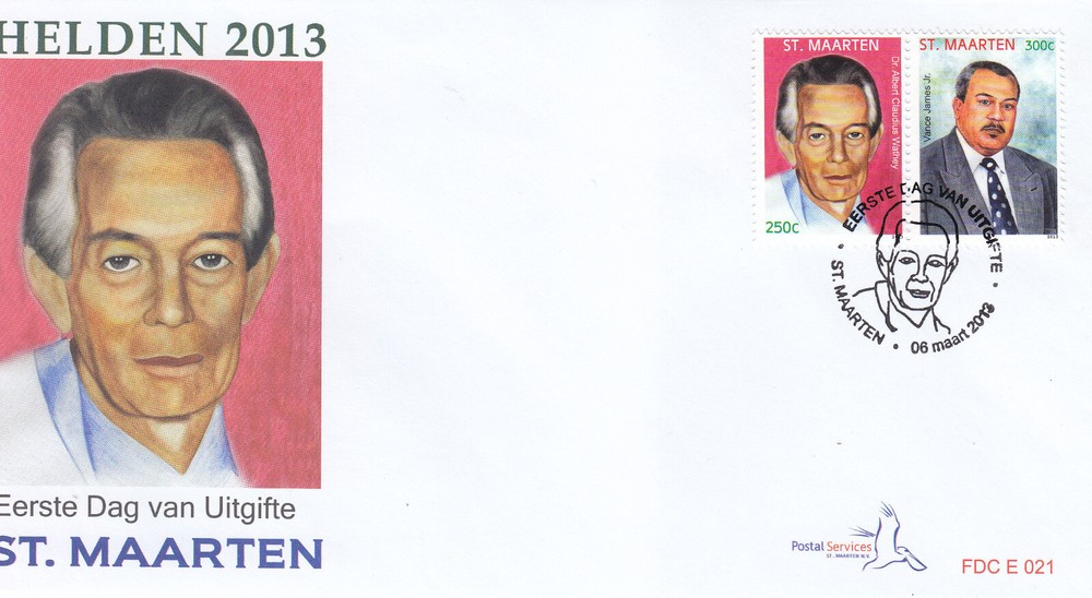 Sint Maarten Issue FDC 2013 (21) Famous Persons