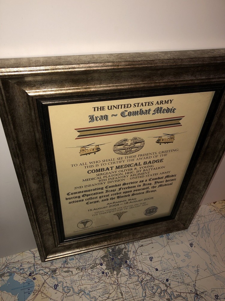 COMBAT MEDIC / CMB - IRAQI FREEDOM (COMMEMORATIVE ISSUE CERTIFICATE)