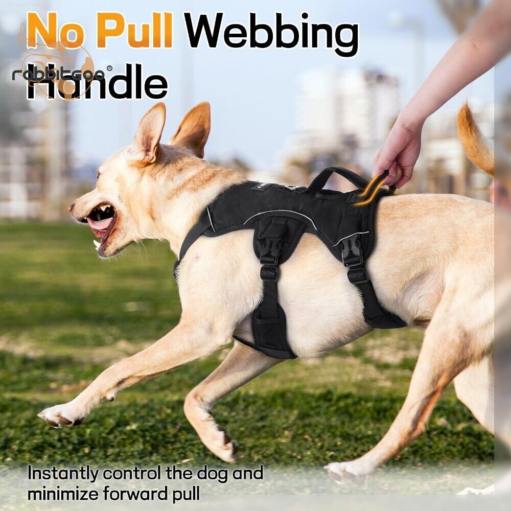 rabbitgoo Escape Proof Dog Harness Full Body Reflective Adjustable No Pull Vest