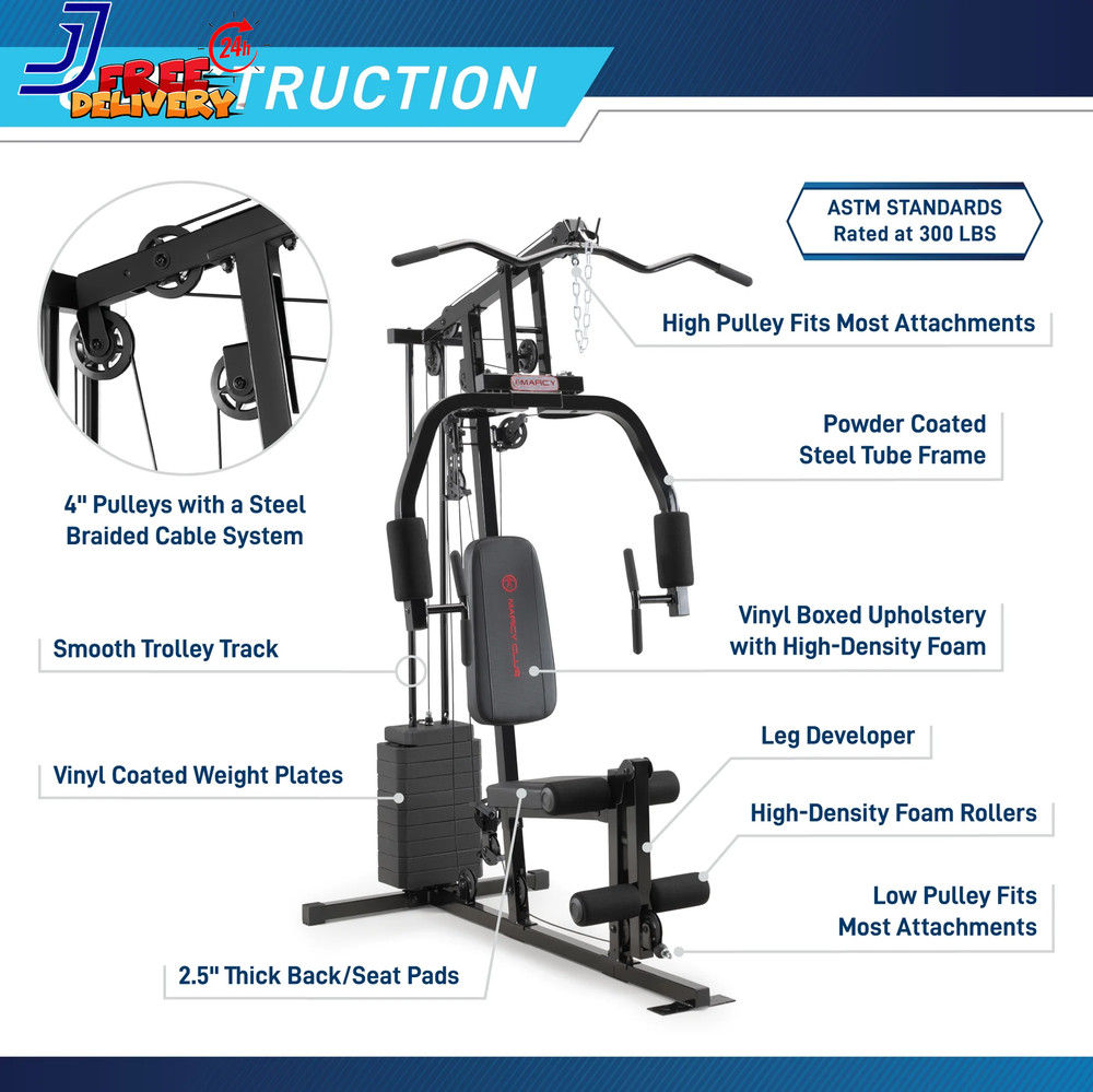 100 Lbs Stack Home Gym Dual-function Heavy-duty US ONLY