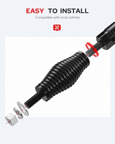 2Pcs Whip Lights Spring Mounting Base,Heavy Duty Barrel Spring Mounting Base,