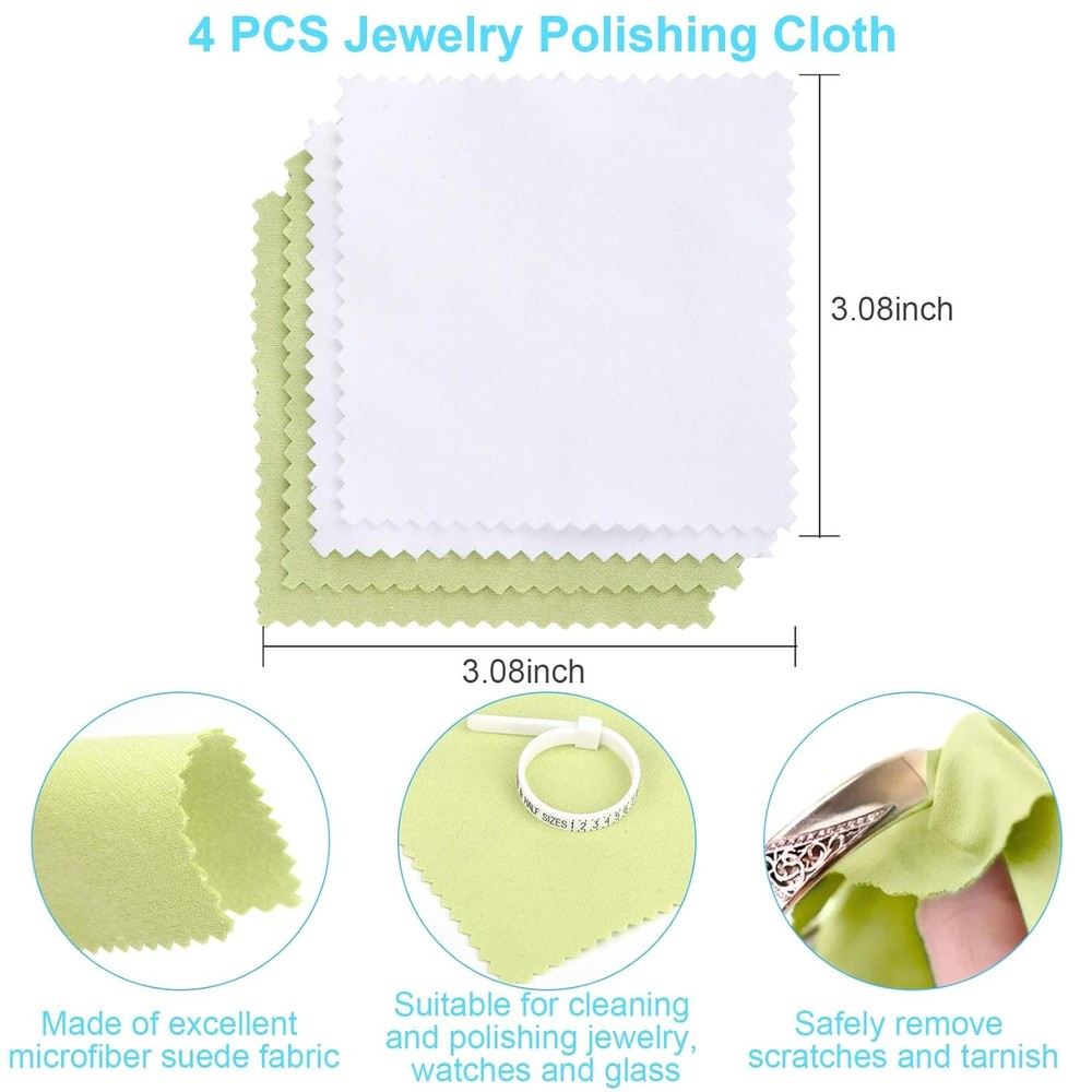 Ring Sizer Measuring Tool Set | 4-Size Aluminum Mandrel, 27 PCS Metal...