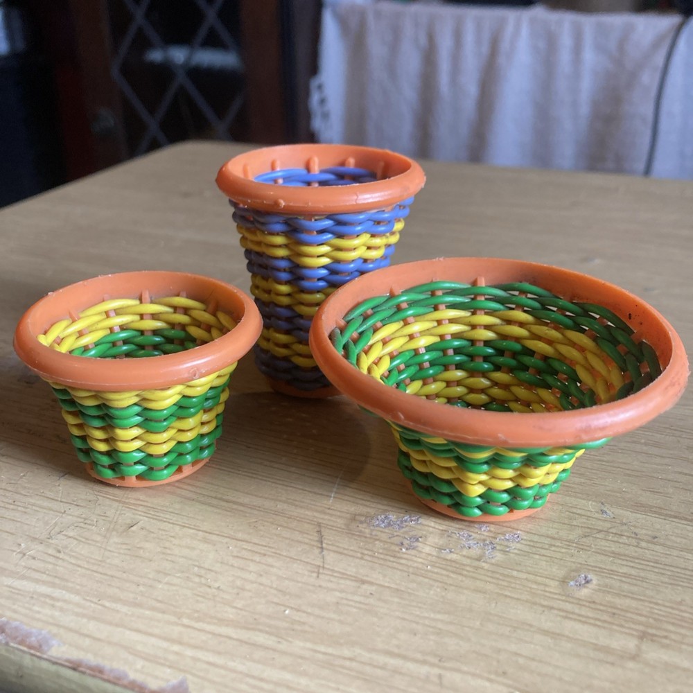 Vintage toy baskets. Chad Valley. Crafts