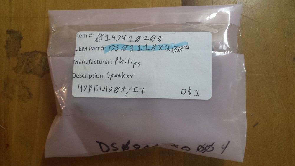 Philips DS08110XQ004 Speaker