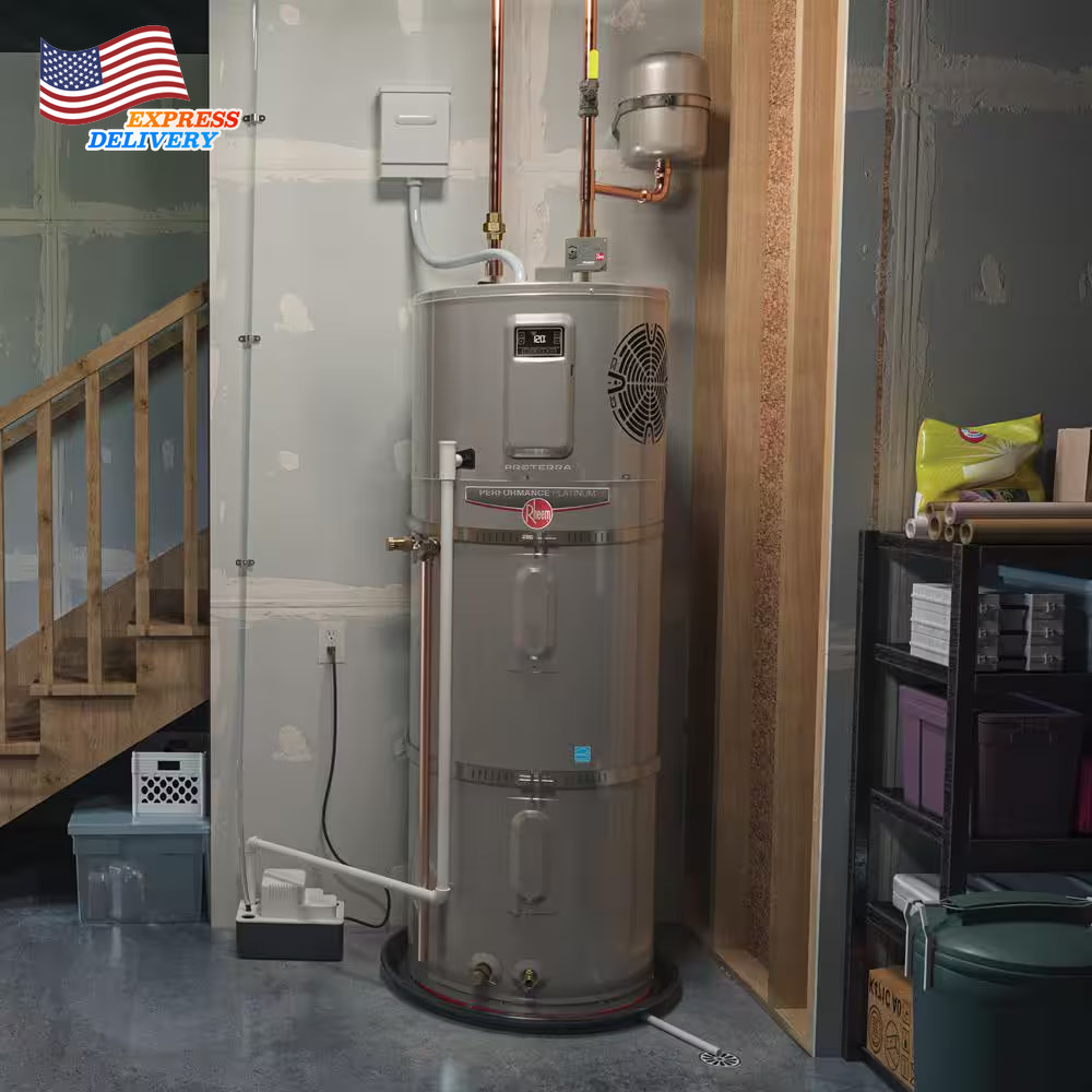 50 Gal. Smart High Efficiency Hybrid Heat Pump Water Heater w/ Leak Detection US
