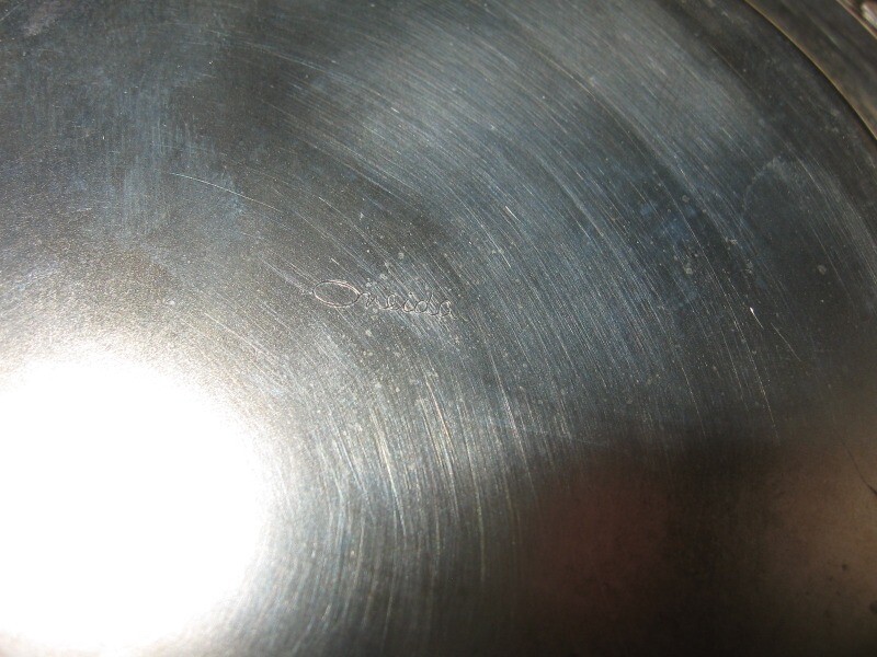 Oneida Silversmiths Small Plate Leaf Pattern Border 5 1/2" Diameter VGC