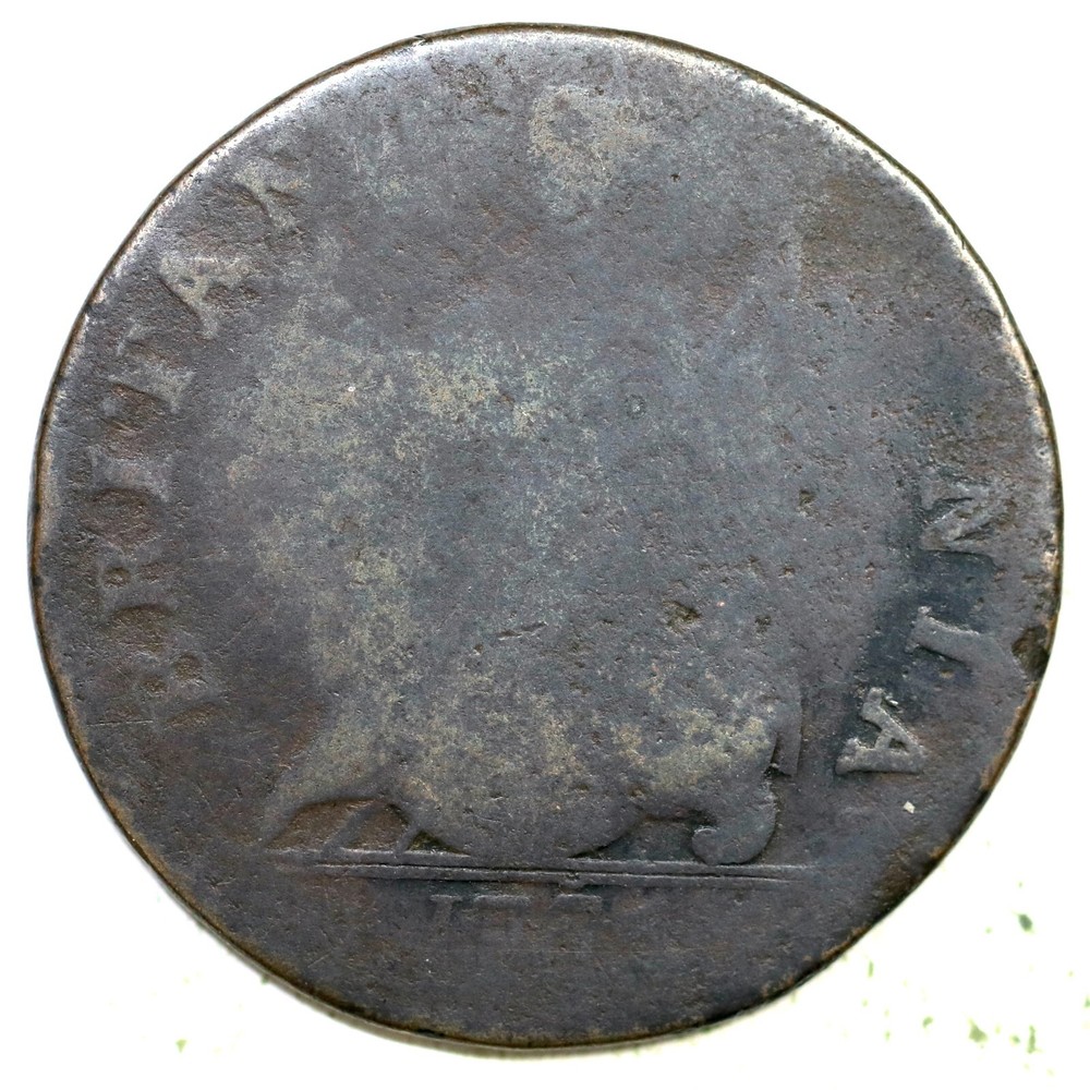 1775 4-75a Machins Mills Colonial Copper Coin