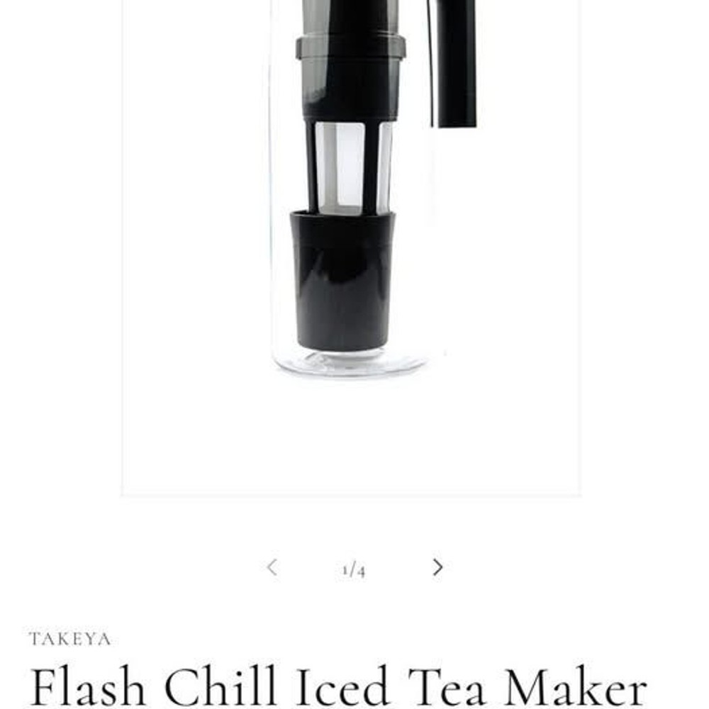 Takeya tea and cold brew coffee maker pitcher Flash Chill