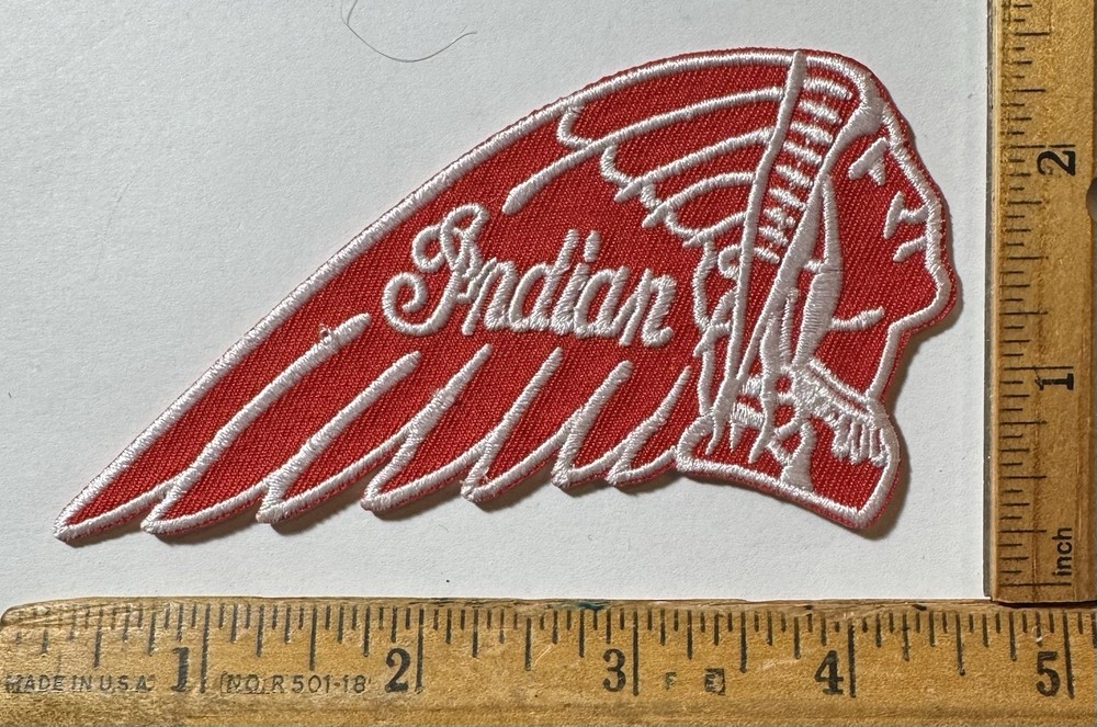 Indian Motorcycle Embroidered Iron On Patch Biker