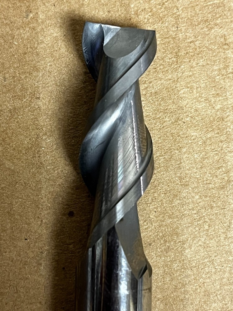 Carbide endmill 2 flute half inch dia.