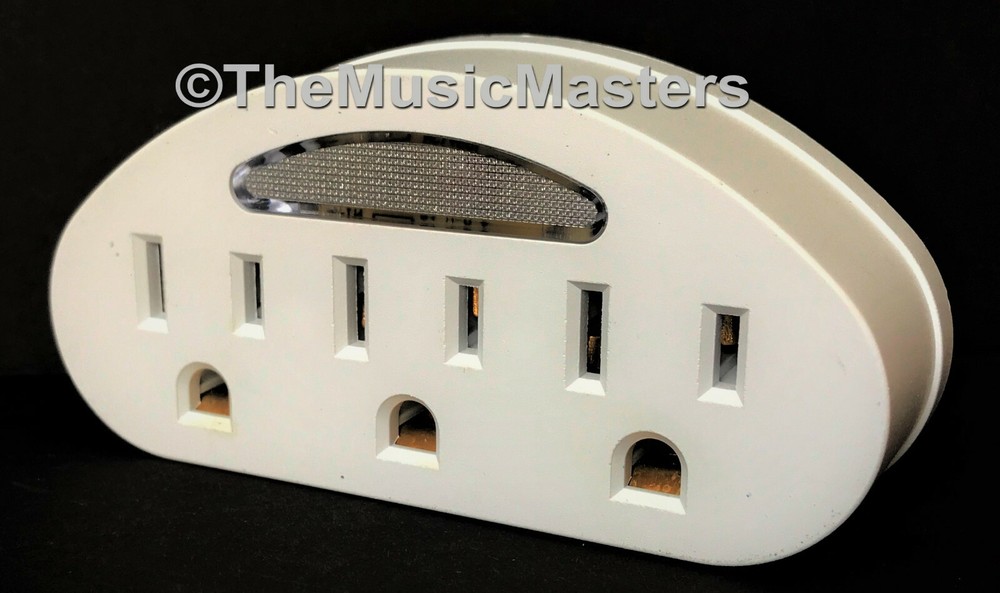 2X Sensor LED Light 3 Outlet Wall Plug Electric Adapter Power Splitter UL Listed