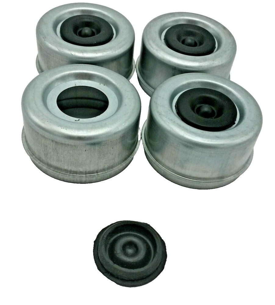 FOUR - 2.71-2.72 Trailer Axle Dust Cap Cup Grease Cover RV Camper EZ Lube