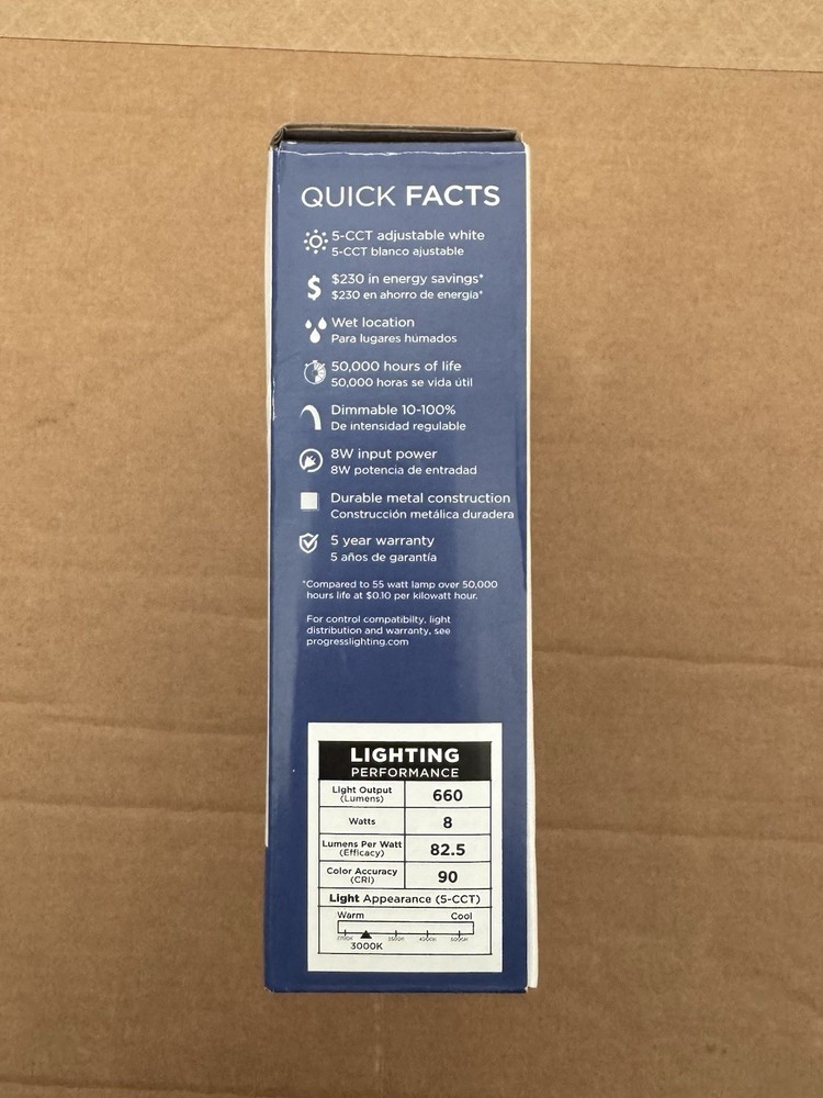 NEW - Progress Lighting LED P810044-009-CS Mini Flushmount Indoor Light