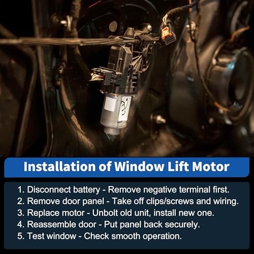 Front Left Driver Side Window Regulator Motor for Dodge Left Window Motor