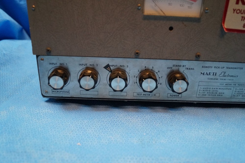 Marti Electronics Tube Remote Pick-Up Transmitter M-30BT