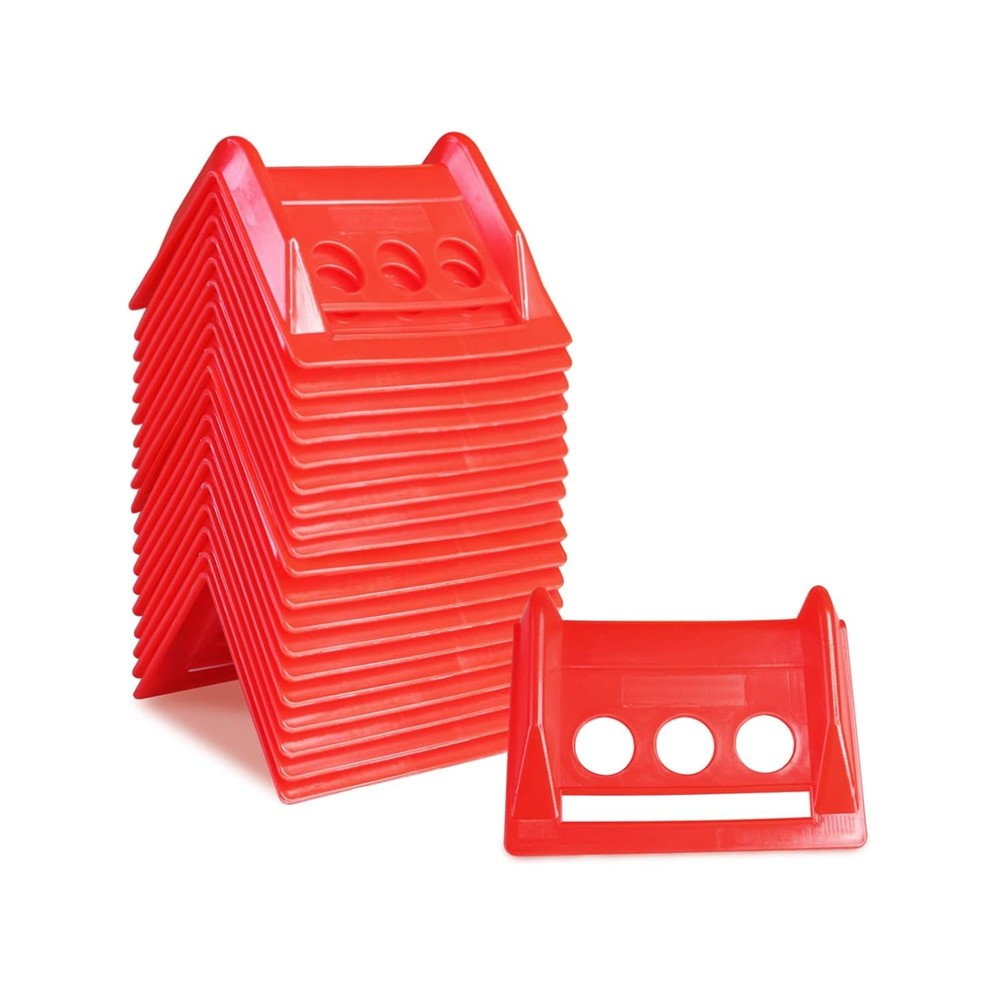 ENJ 20 Pack Flatbed Edge Protector, Corner Tie Down Protector for Up RED