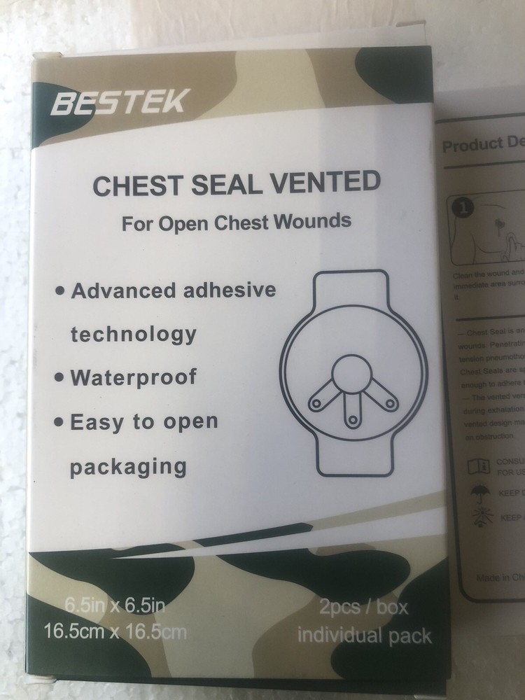 Vented Chest Seal 2 Pack -Bestek