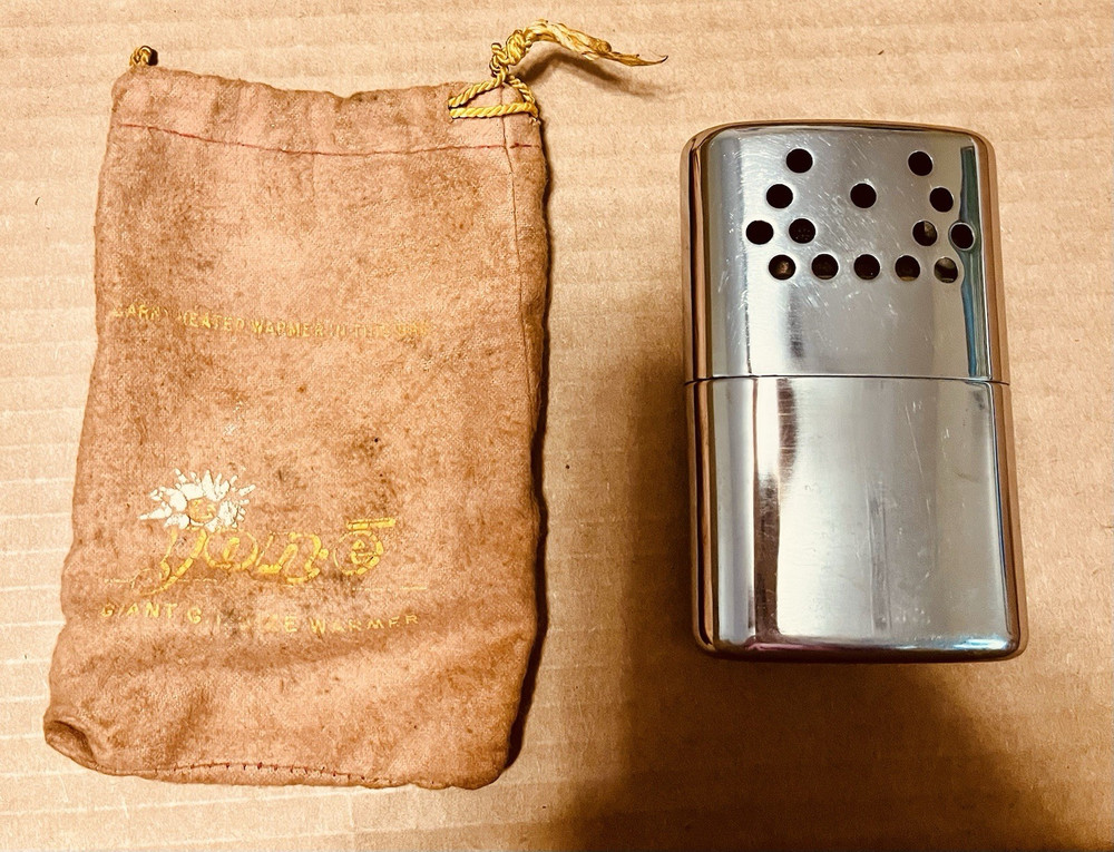 Jon-E’ GI vintage Silver Hand Warmer with Pouch