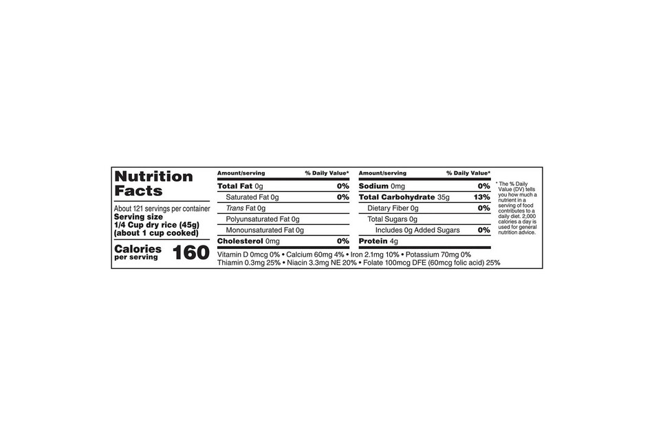 Ben’s Original Long Grain Parboiled White Rice 12 lbs Bulk Bag