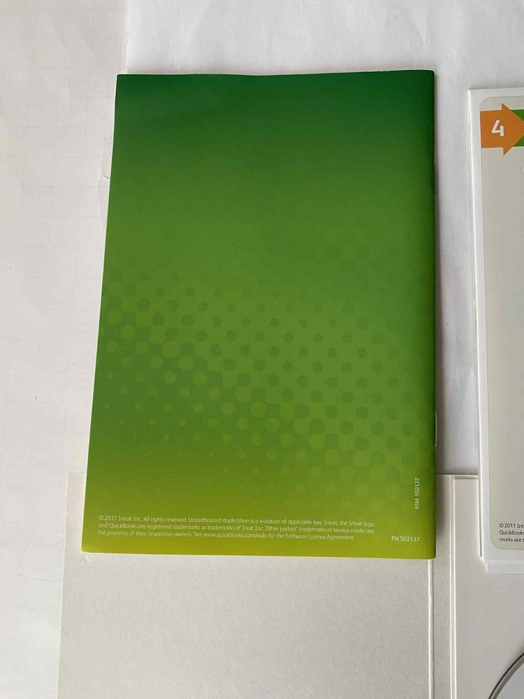 INTUIT QUICKBOOKS PRO 2012 FOR WINDOWS Start guide , CD , Installation guide use