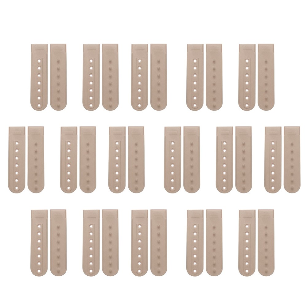 16 Pairs Hat Snap Replacement, PE Snapback  Cap Strap, Light Brown