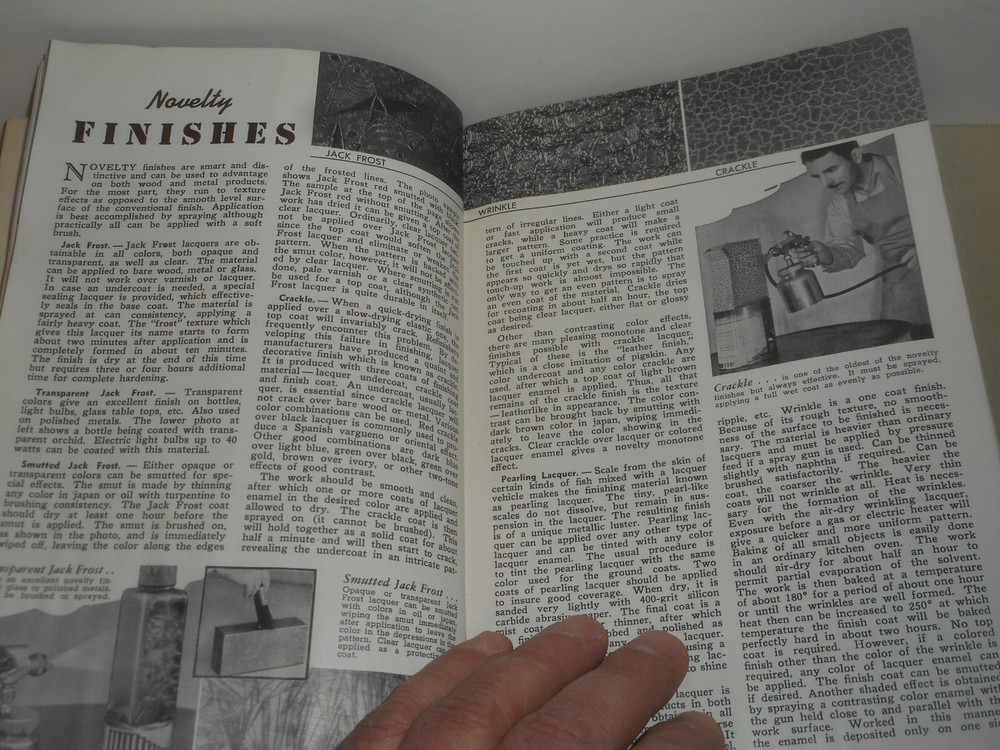 DELTA POWER TOOLS 1940 Delta Craft Handbook Practical Finishing Methods No. 4543