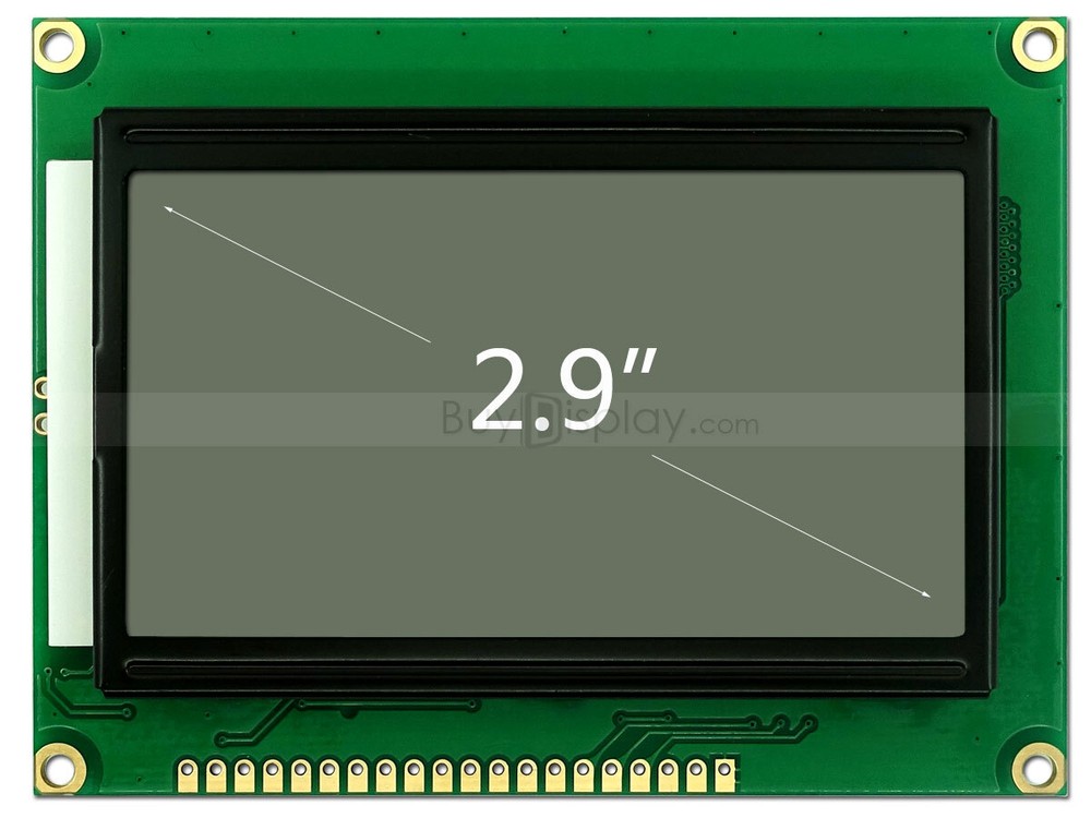 128x64 LCD Module Display LCM,ST7920 Controller,Paraller+Serial white on Black