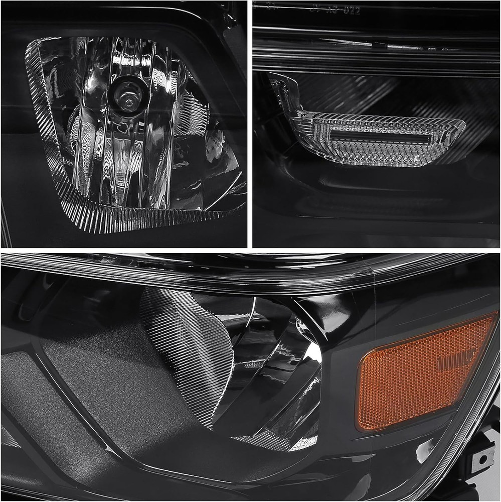 Halogen Headlights Assembly Compatible with Dodge Ram 1500 2019-2022 Replacement