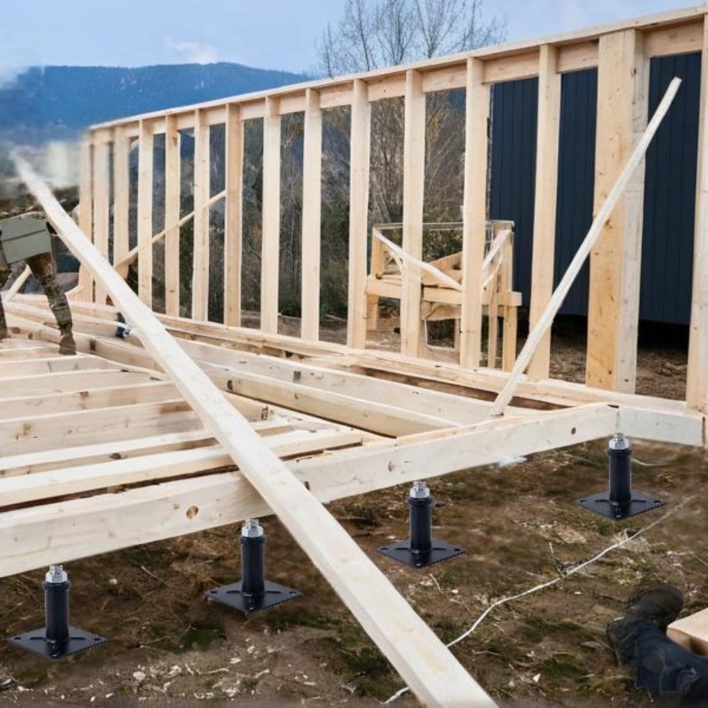 4 Pack Adjustable Floor Jack,Mini Screw Jack,Telescoping Jack for Temporary S...