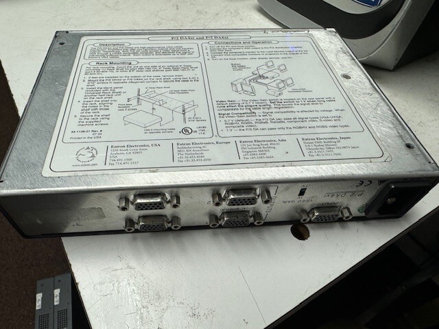 Extron VGA Distribution Amplifier P/2 DA4xi