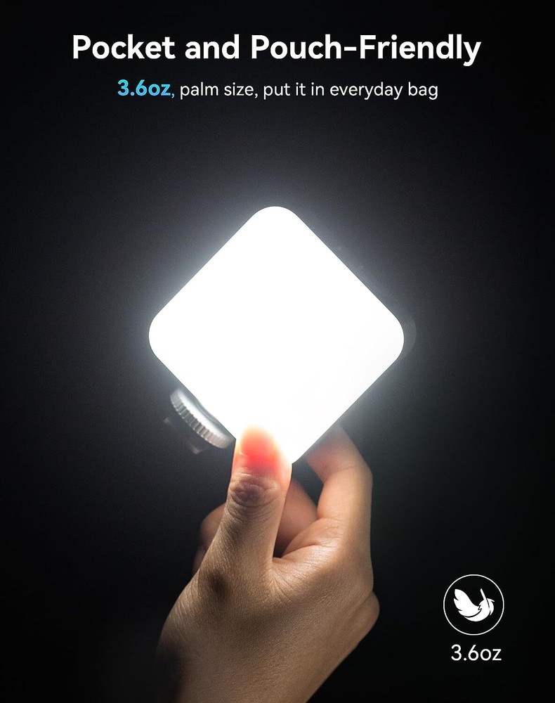 SmallRig P96 Mini Video Light, LED Camera Light With 2200mAh Battery