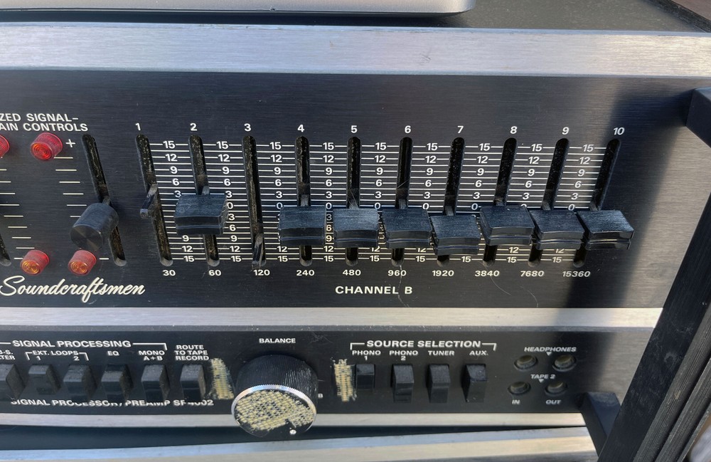 Soundcraftsmen MA5002 Power Amplifier + Signal Processor Preamp/Equalizer SP4002
