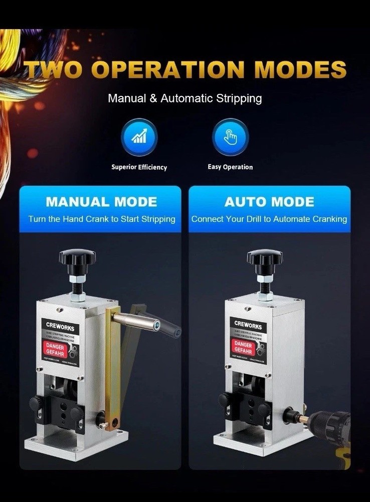 Scrap Wire Stripper Wire Stripping Machine for Recycling By Creworks