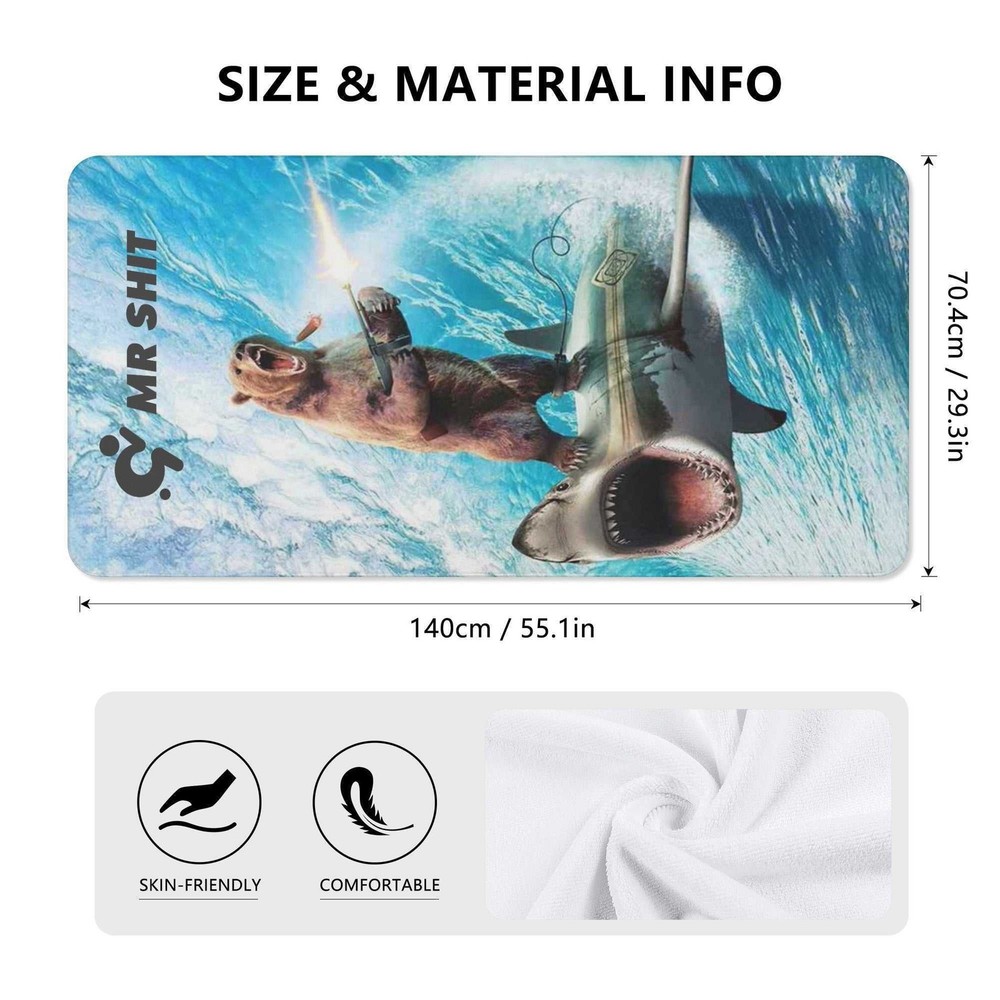 Mr Shit - Bath / Beach Towel - Bear Vibes