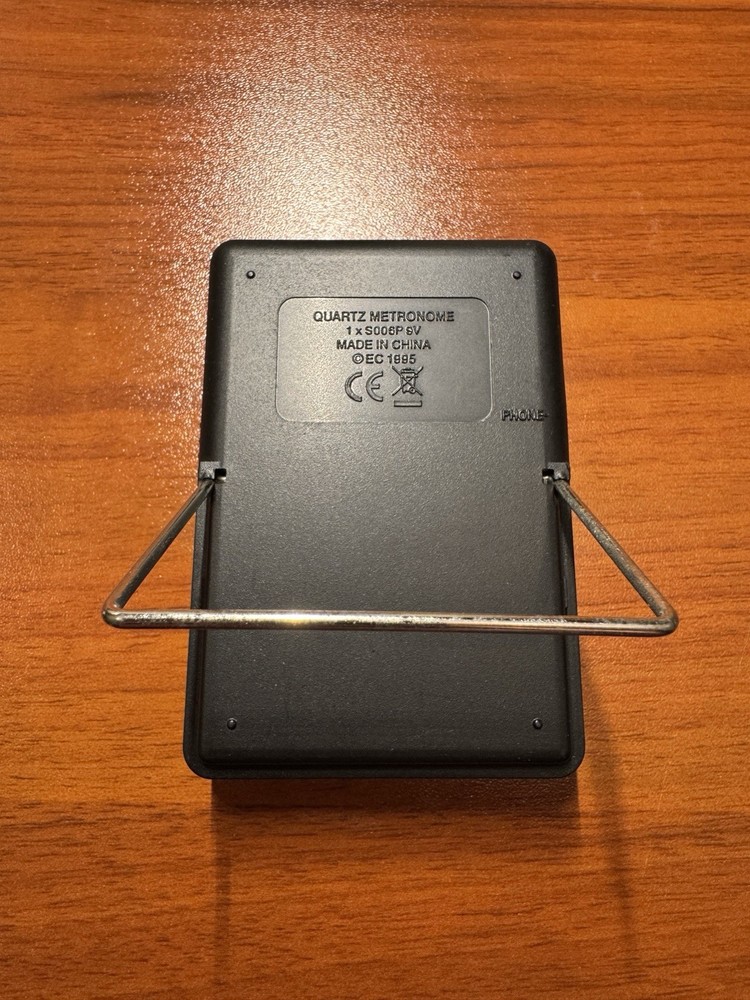 ⭐️Quick Time Quartz Metronome - Stand & Headphone Jack Tested &Working - Used