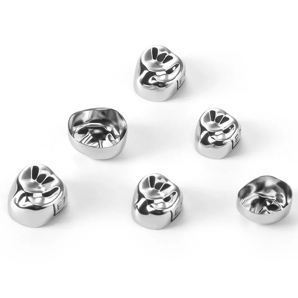 48 ASSORTED PRIMARY MOLAR STAINLESS STEEL CROWNS - COMPLETE KIT
