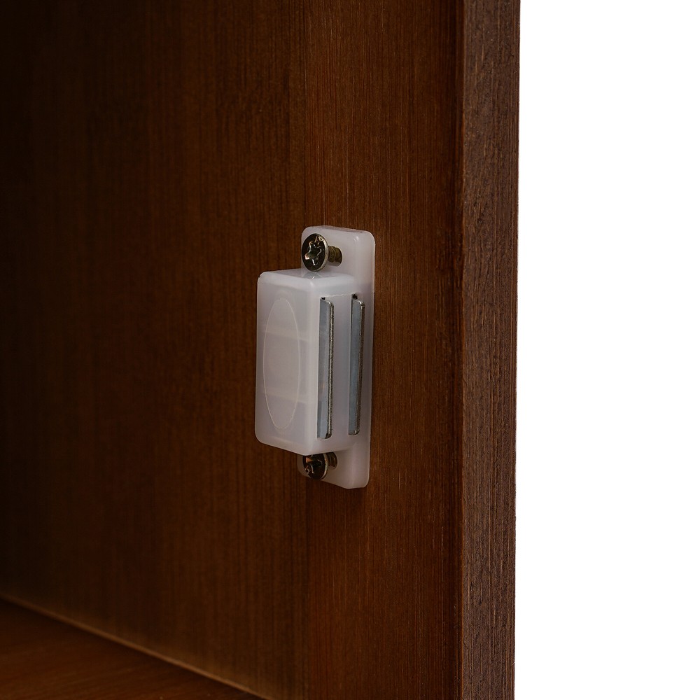 Nightstand With Decor Drawers Rattan Pattern End Table - Bamboo Sofa Side Table