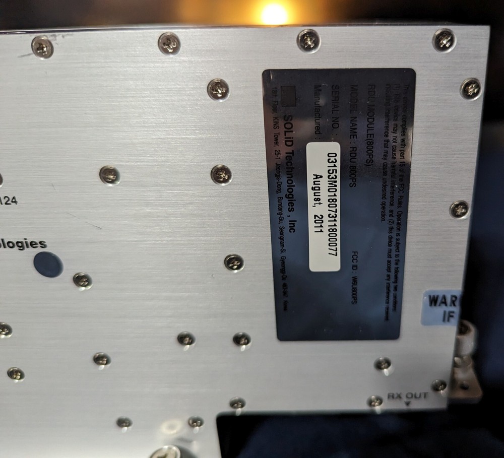 SOLiD SMDR-NH124 800PS RF Module (ROU Module)